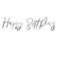 Silver Birthday Banner - Birthday Party Supplies and Decorations  Party Deco