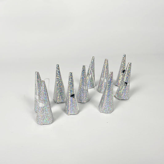 Silver Holograph Party Poppers UK