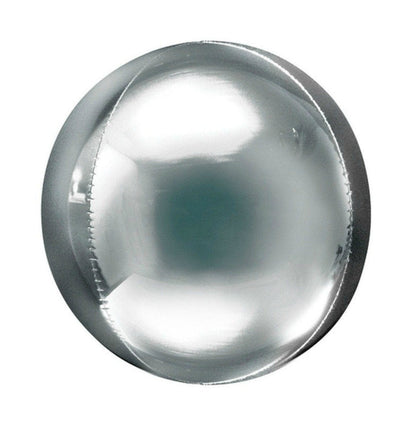 Orb Balloons 16" | Silver Orbz Balloons | Helium Balloons for Events Anagram