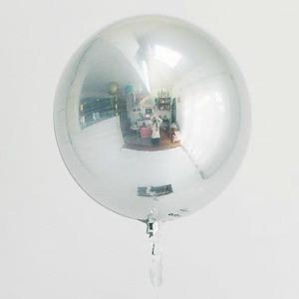 Orb Balloons 16" | Silver Orbz Balloons | Helium Balloons for Events Anagram