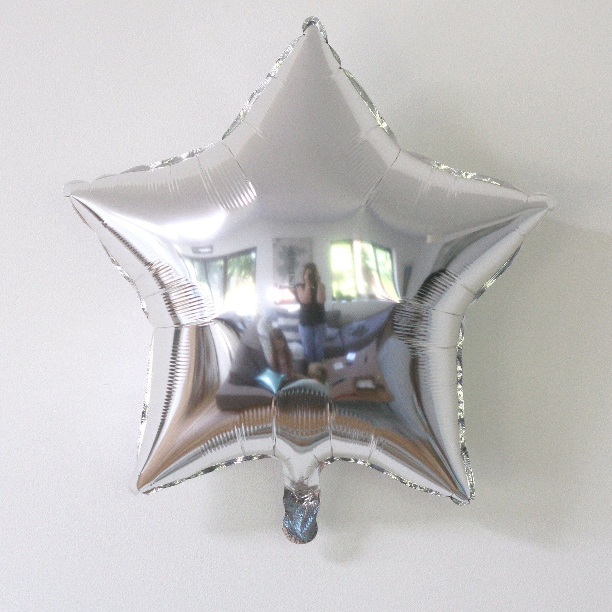 Silver Star Foil Balloons | Helium Balloons | Online Balloonery Qualatex