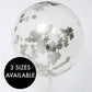 Star Confetti Filled Balloon | 3ft Clear Latex Balloon  Pretty Little Party Shop