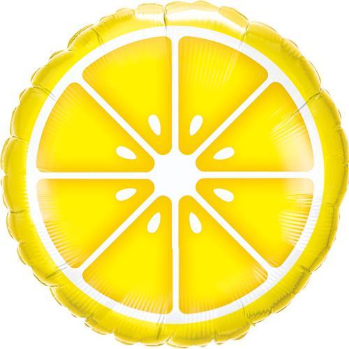 Fruit Balloons |  Sliced Lemon Fruit Foil Balloon | Helium Balloons Qualatex