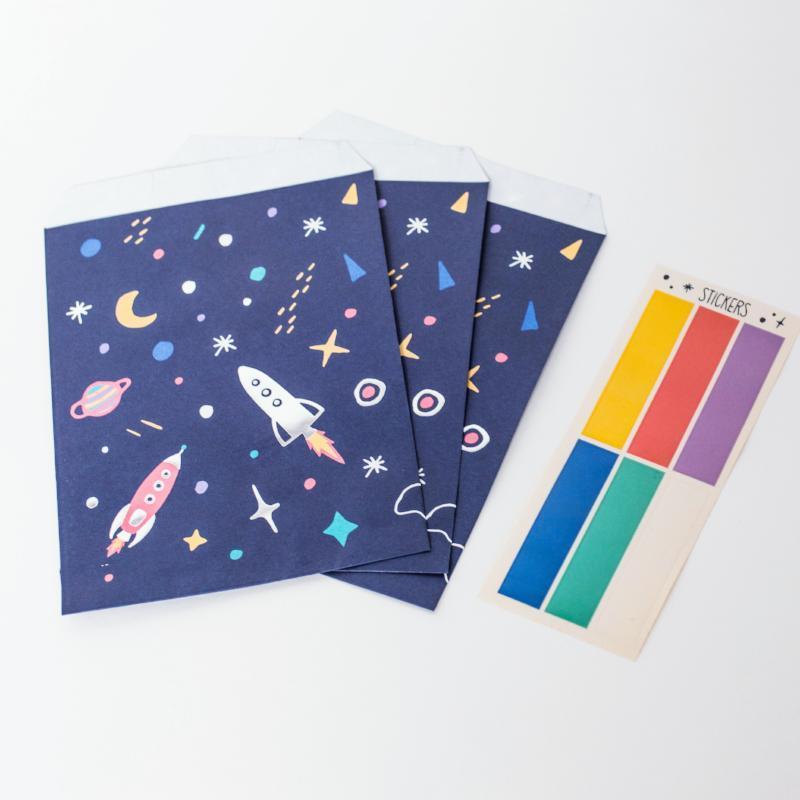 Space Party Treat Bags | Kids Space Party Supplies and Decorations Party Deco