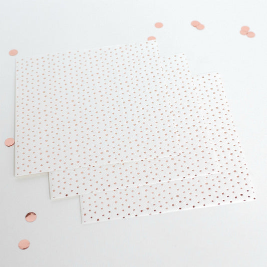 Rose Gold Party Napkins | Rose Gold Serviettes | Pretty Little Party Ginger Ray