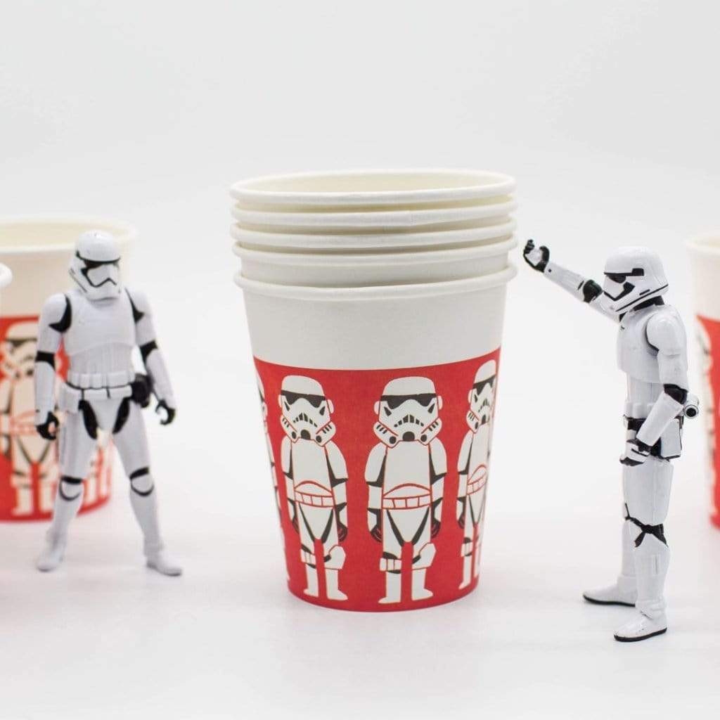 Star Wars Party Cups | Stromtrooper Paper Cups | Star Wars Party Ideas Qualatex