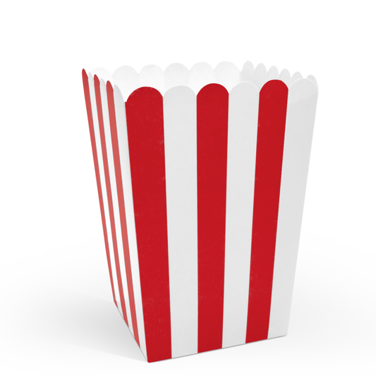 Striped Treat Boxes | Popcorn Boxes | Movie Party Supplies & Decor Party Deco