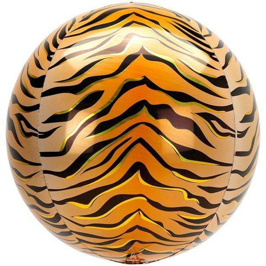 Tiger Print Animal Print Orbz Balloons | Helium Balloons for Events Anagram