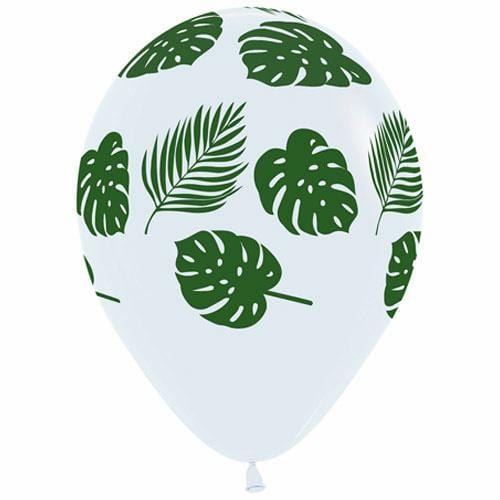 Tropical Leaf Print Balloons | Tropical Balloons |  Monstera Leaf sempertex