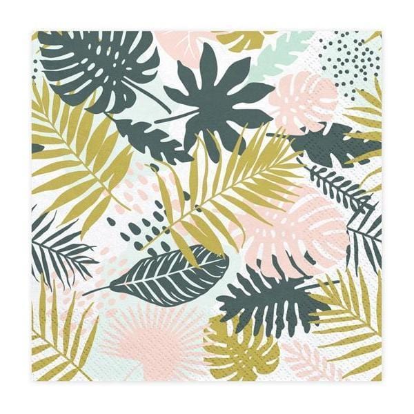 Tropical Leaves Party Napkins | Tropical Party Supplies & Decorations Party Deco