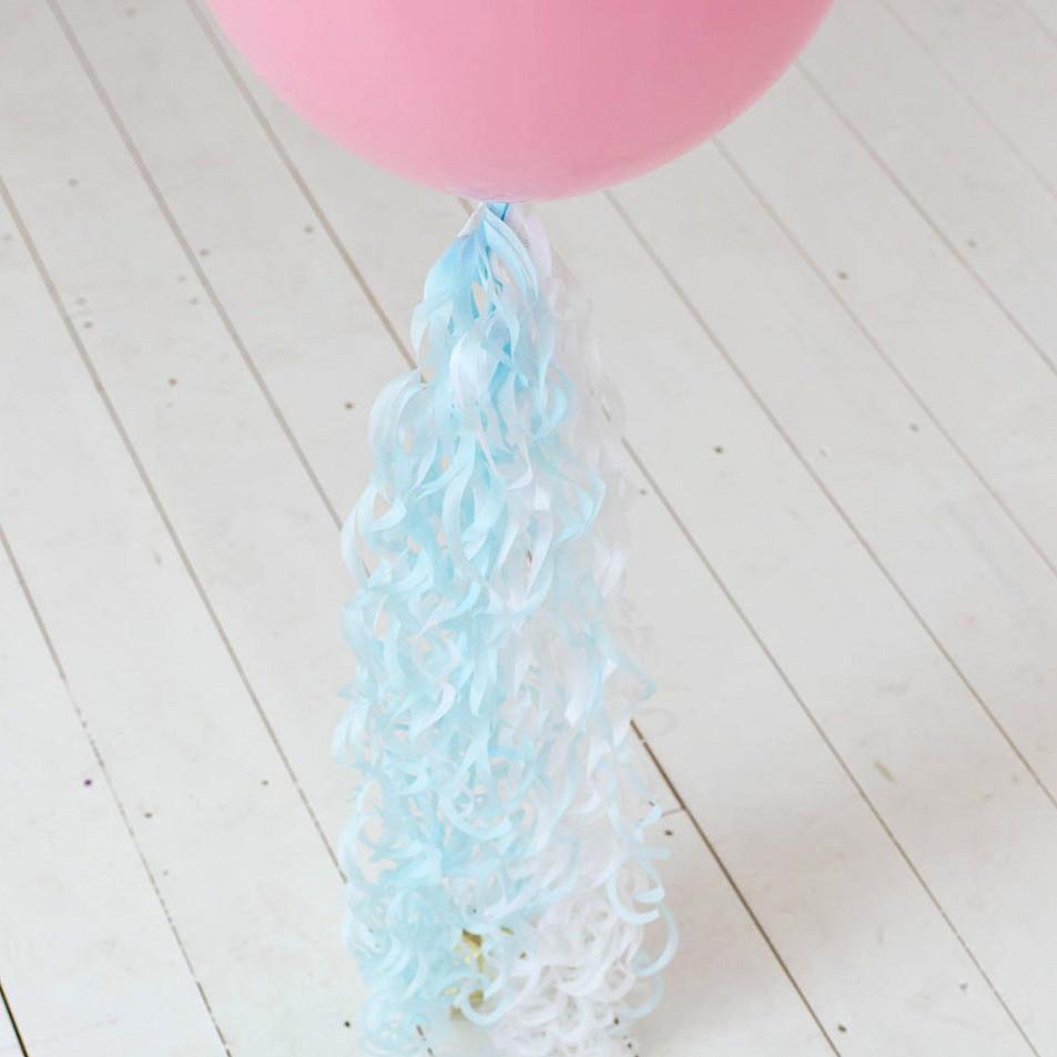 Blue Twirlz Balloon Tail | Balloon Tassle | Tassel Balloons UK Anagram