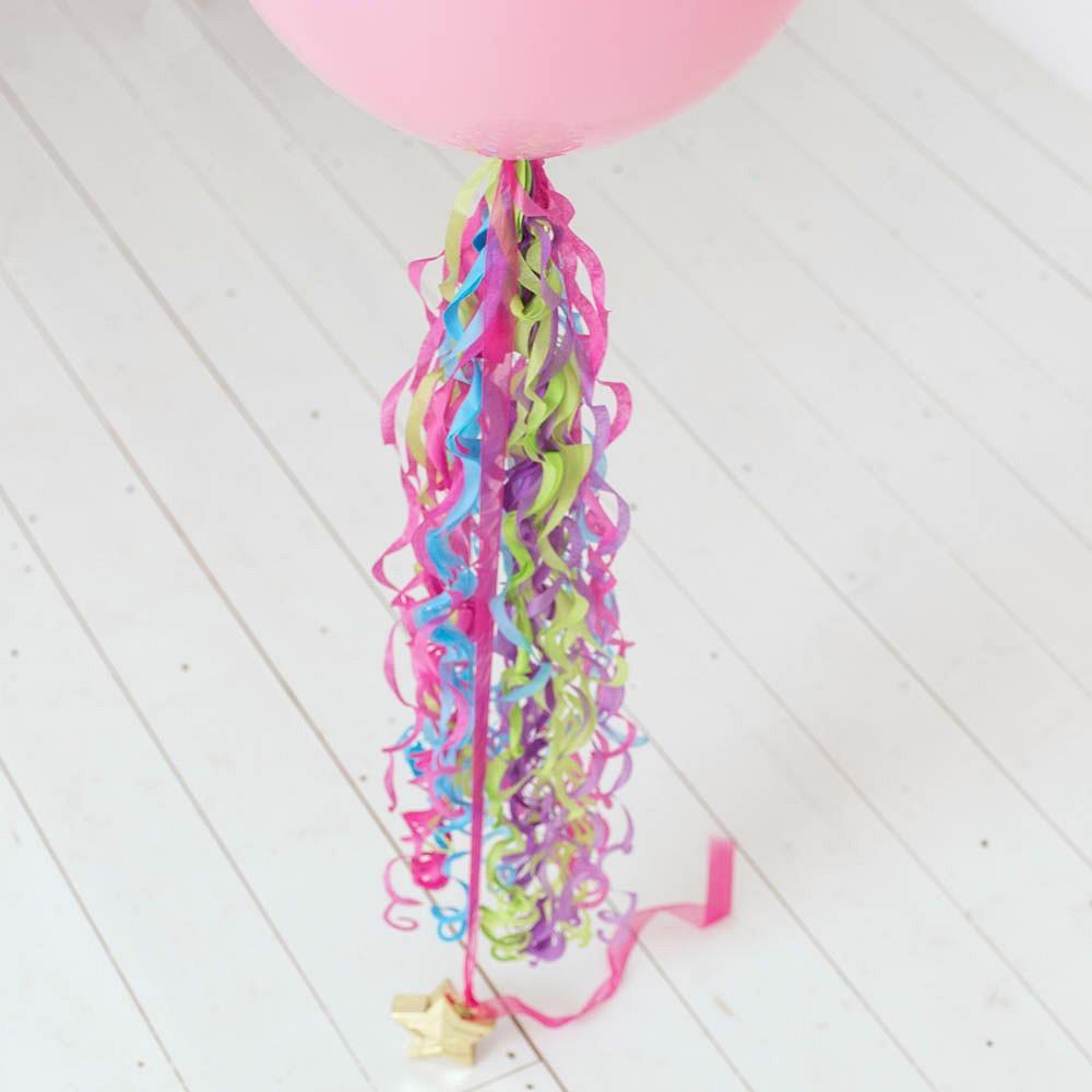 Rainbow Twirlz Balloon Tail | Balloon Tassel | Tassel Balloons UK Anagram