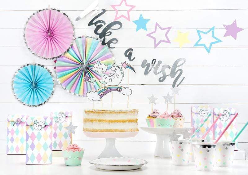Pastel Paper Fan Rosette | Stylish Party Decorations UK Party Deco