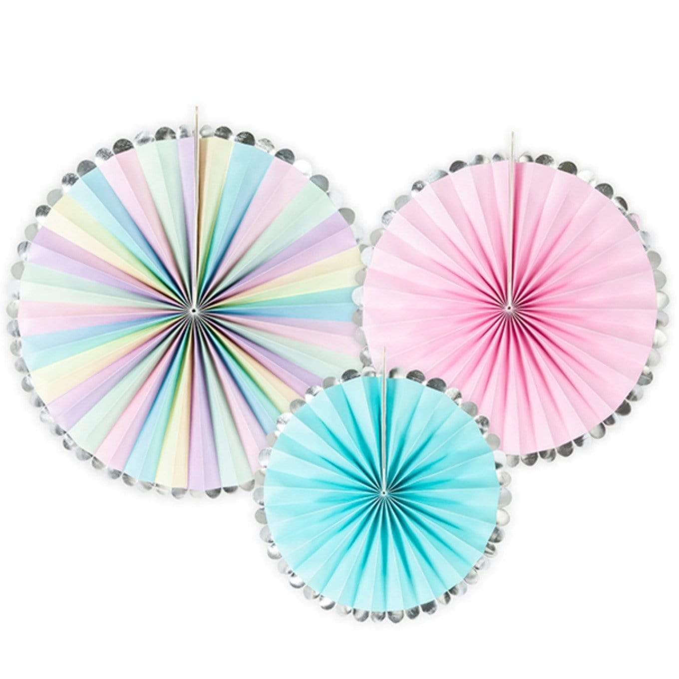 Pastel Paper Fan Rosette | Stylish Party Decorations UK Party Deco