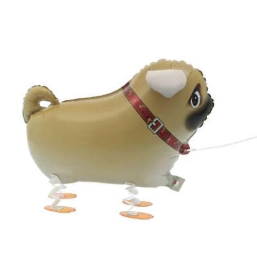 Walking Pet Pug Dog balloon | Dog Party Balloons & Decorations Unique