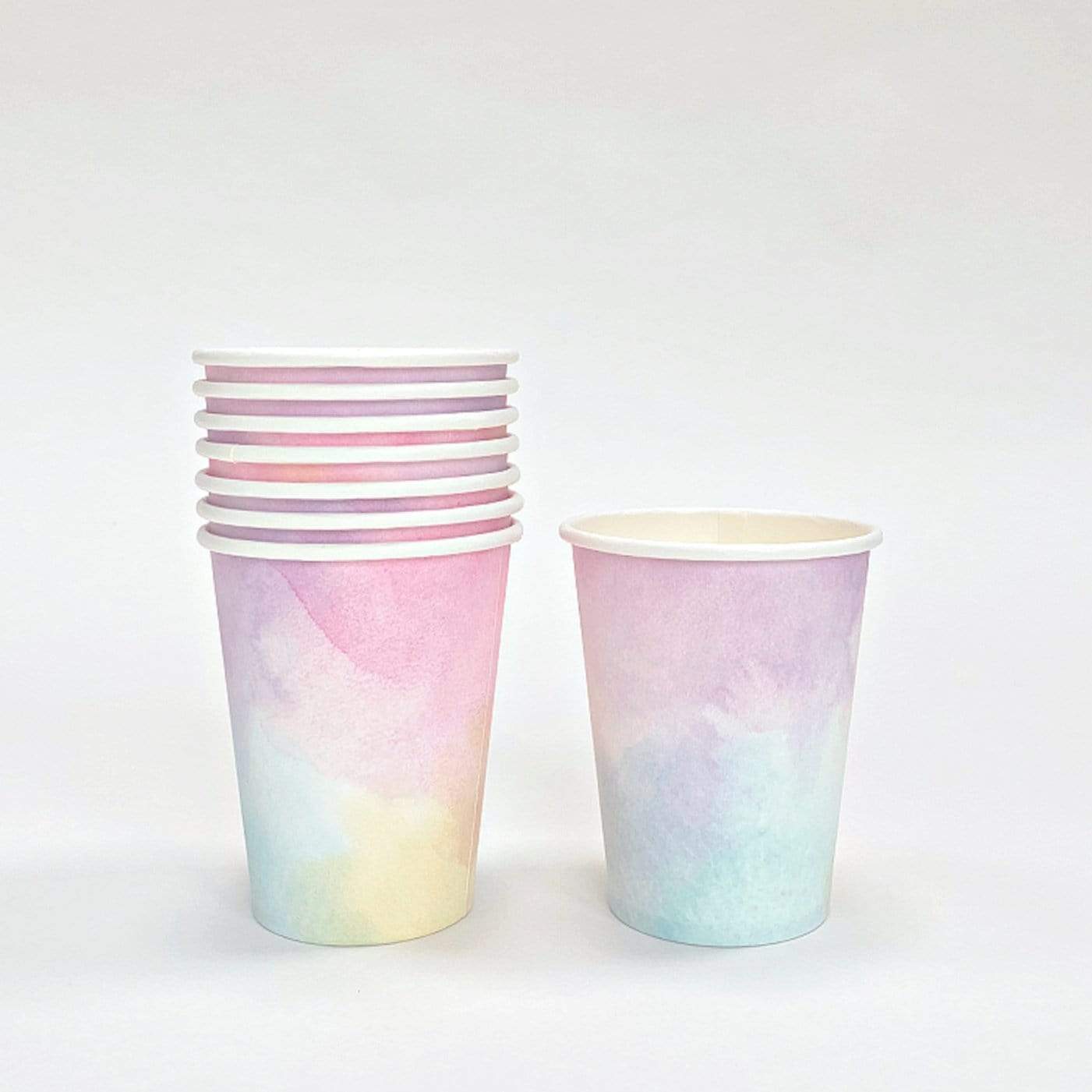 Watercolour Paper Cups | Pastel Party Supplies | Modern Parties Creative Converting
