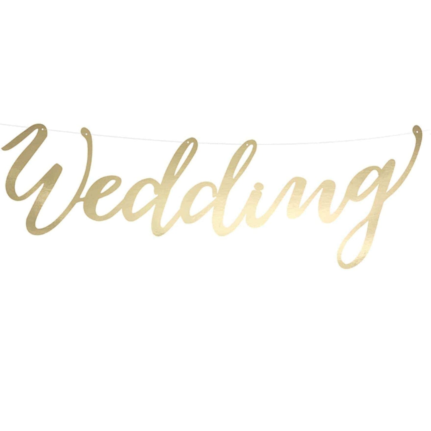 Gold Wedding Banner | Wedding Venue Decor | Pretty  Little Party Shop Party Deco
