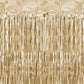 White Gold Foil Door Curtain | Balloon Tassel Fringe | Party Curtain Party Deco