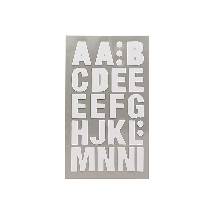 White Letter Alphabet Letter Stickers Party Crafts Pretty Little