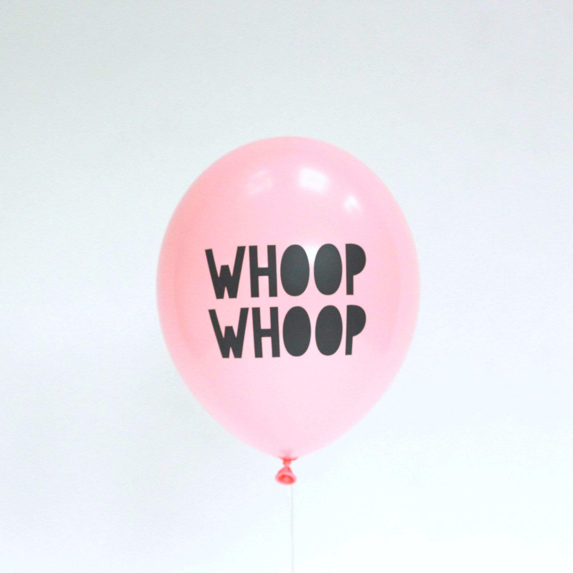 Whoop Whoop Balloons Pink | Modern Party Balloons | Online Balloonery Pretty Little Party Shop