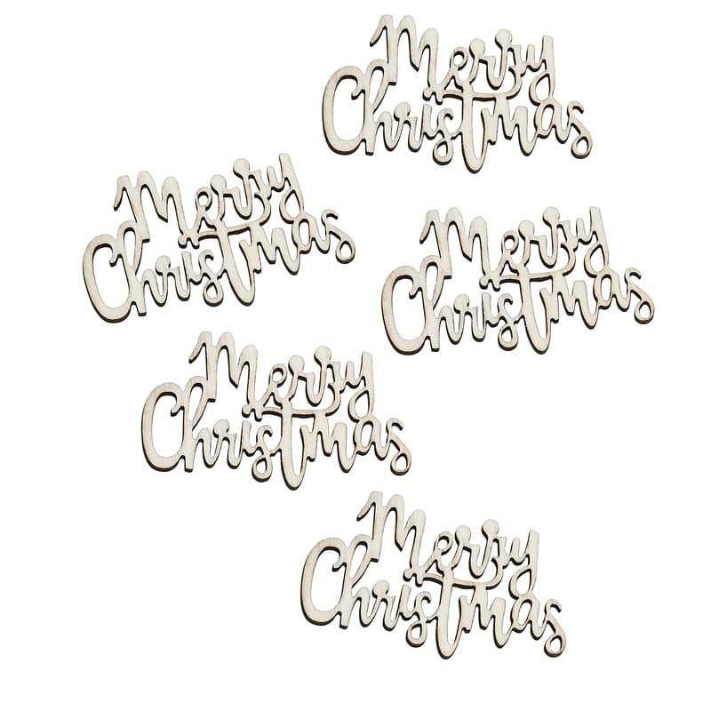 Wooden Christmas Table Confetti | Natural Eco Christmas Confetti Ginger Ray