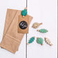 Wooden Pegs | Tropical Leaf Pegs | Party Accessories Santex