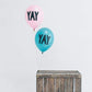 Yay Balloons Teal | Modern Party Balloons | Online Balloonery Pretty Little Party Shop
