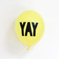 Yay Balloons Yellow | Modern Party Balloons | Online Balloonery Pretty Little Party Shop
