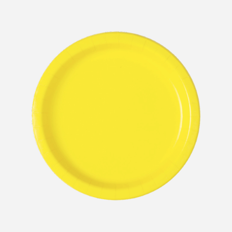Plain Yellow Little Party Plates