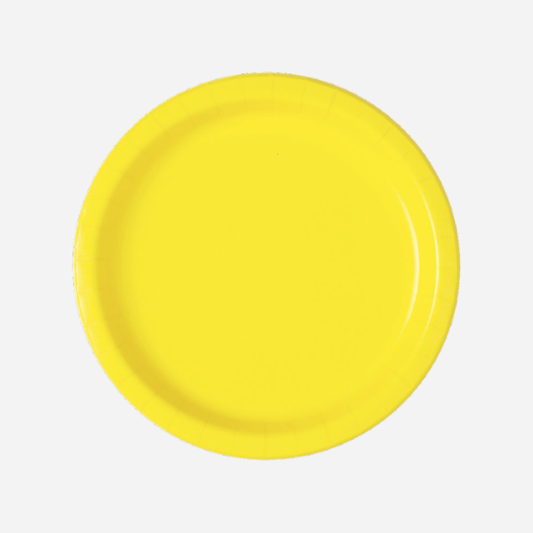 Plain Yellow Little Party Plates