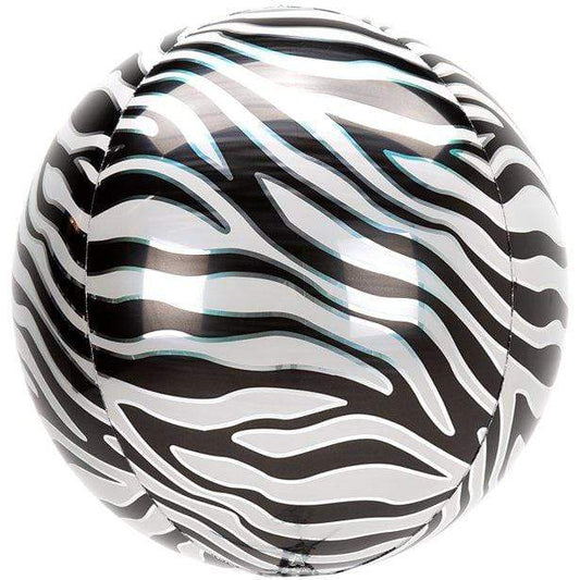 Zebra Print Animal Print Orbz Balloons | Helium Balloons for Events Anagram